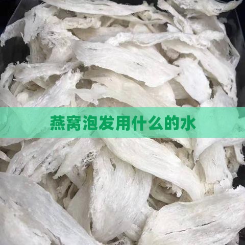 燕窝泡发用什么的水