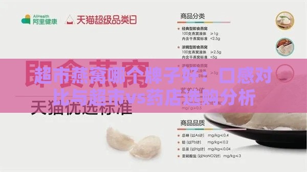 超市燕窝哪个牌子好：口感对比与超市vs药店选购分析