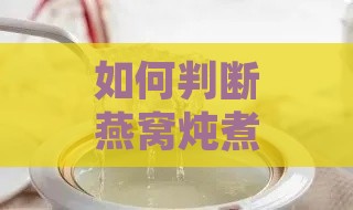 如何判断燕窝炖煮至完美状态：炖煮时间、温度与口感全解析