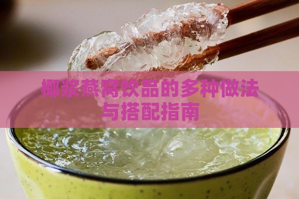 椰浆燕窝饮品的多种做法与搭配指南