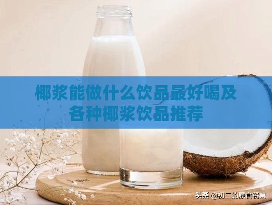 椰浆能做什么饮品更好喝及各种椰浆饮品推荐