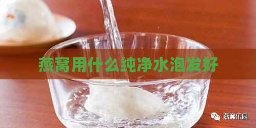 燕窝用什么纯净水泡发好