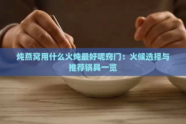 炖燕窝用什么火炖更好呢窍门：火候选择与推荐锅具一览