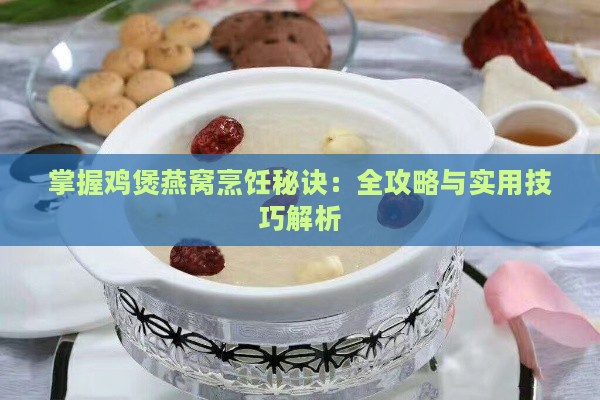 掌握鸡煲燕窝烹饪秘诀：全攻略与实用技巧解析