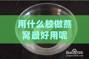 用什么胶做燕窝更好用呢