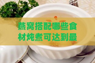 燕窝搭配哪些食材炖煮可达到更佳润肺止咳效果？