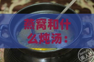 燕窝和什么炖汤：搭配推荐、营养选择、好喝食谱一览