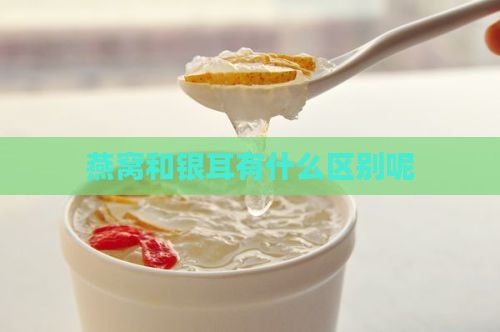 燕窝和银耳有什么区别呢