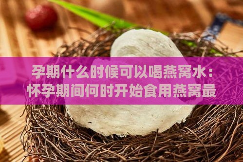 孕期什么时候可以喝燕窝水：怀孕期间何时开始食用燕窝最适宜