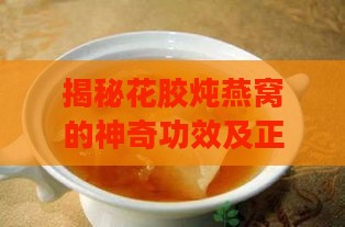 揭秘花胶炖燕窝的神奇功效及正确食用方法