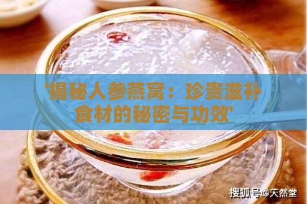 '揭秘人参燕窝：珍贵滋补食材的秘密与功效'