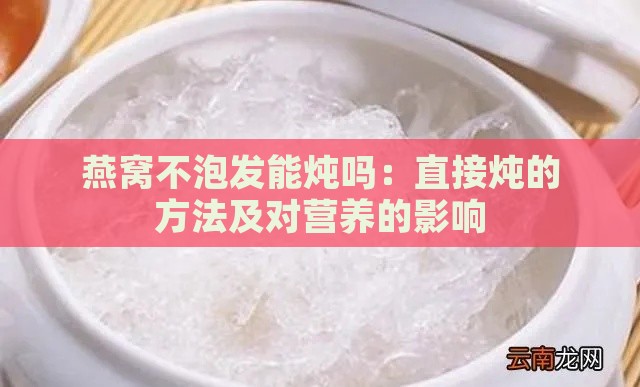 燕窝不泡发能炖吗：直接炖的方法及对营养的影响