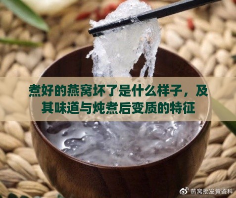 煮好的燕窝坏了是什么样子，及其味道与炖煮后变质的特征