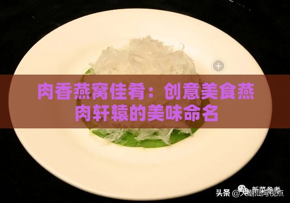 肉香燕窝佳肴：创意美食燕肉轩辕的美味命名