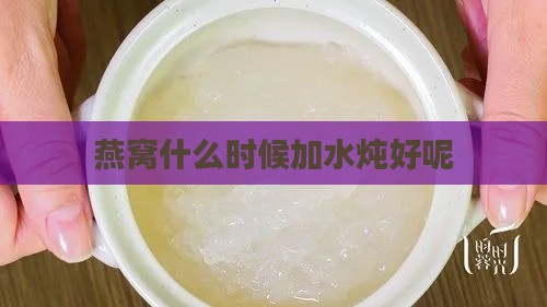 燕窝什么时候加水炖好呢