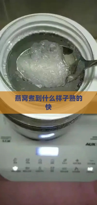 燕窝煮到什么样子熟的快