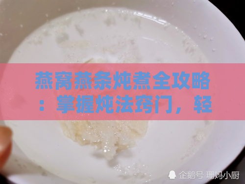 燕窝燕条炖煮全攻略：掌握炖法窍门，轻松炖出完美口感！