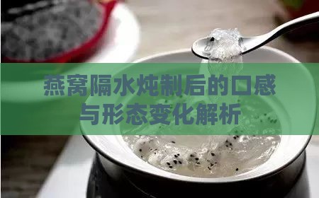 燕窝隔水炖制后的口感与形态变化解析