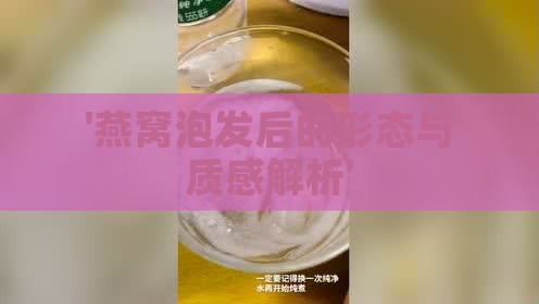 '燕窝泡发后的形态与质感解析'