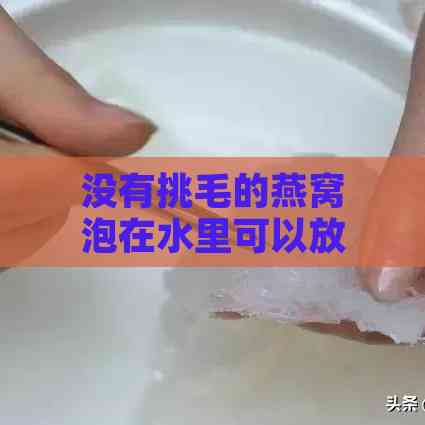 没有挑毛的燕窝泡在水里可以放多久及食用安全性与清洗方法