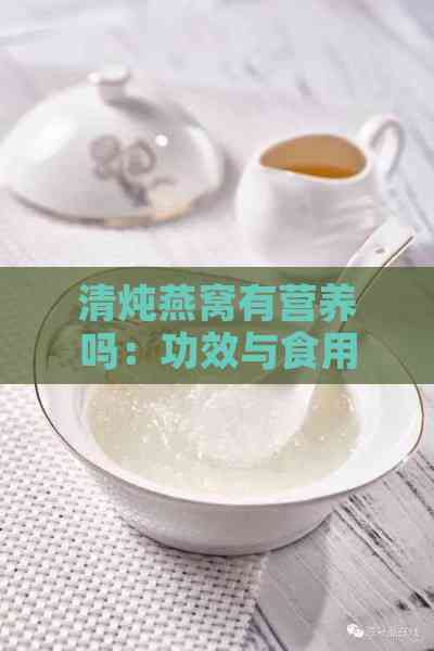 清炖燕窝有营养吗：功效与食用价值探究