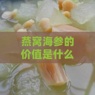 燕窝海参的价值是什么呢