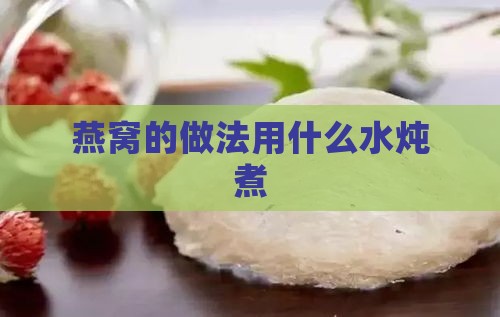 燕窝的做法用什么水炖煮