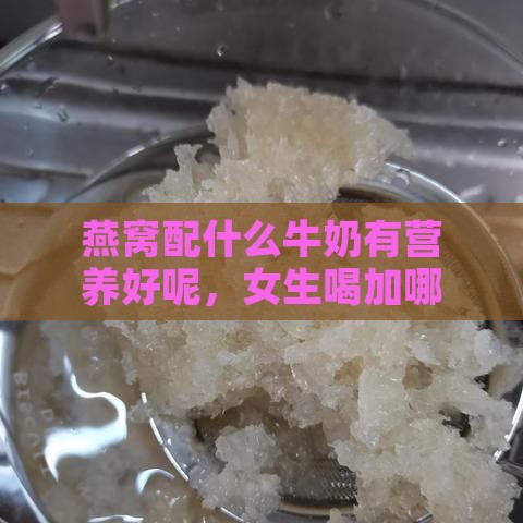 燕窝配什么牛奶有营养好呢，女生喝加哪种牛奶更美味？