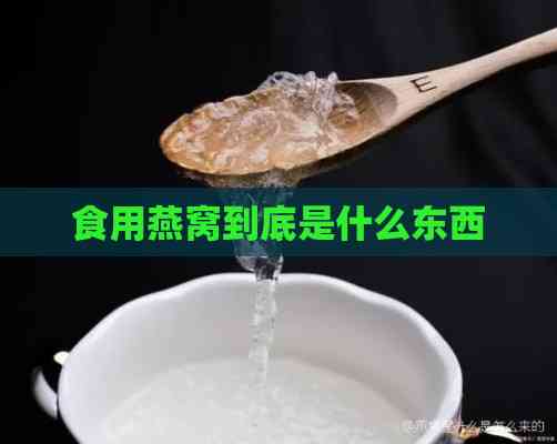 食用燕窝到底是什么东西