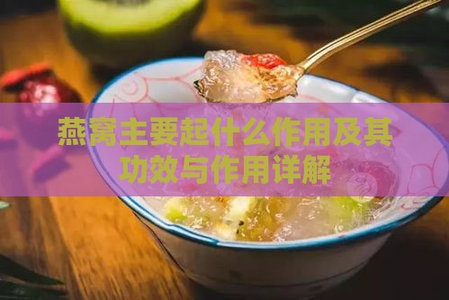 燕窝主要起什么作用及其功效与作用详解