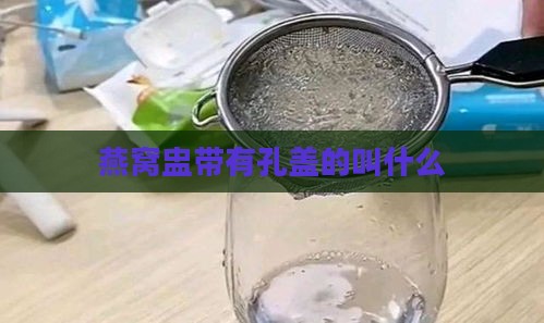 燕窝盅带有孔盖的叫什么