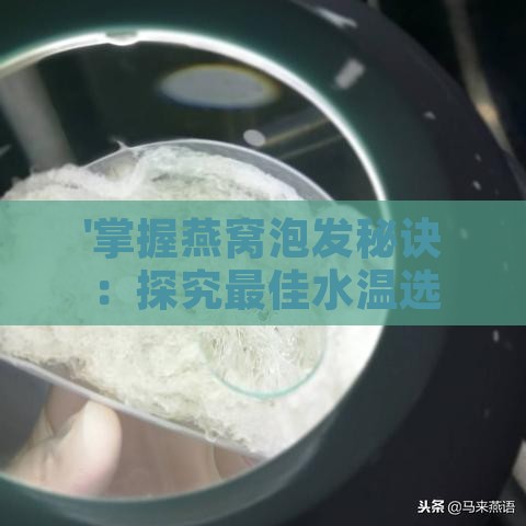 '掌握燕窝泡发秘诀：探究更佳水温选择与技巧'