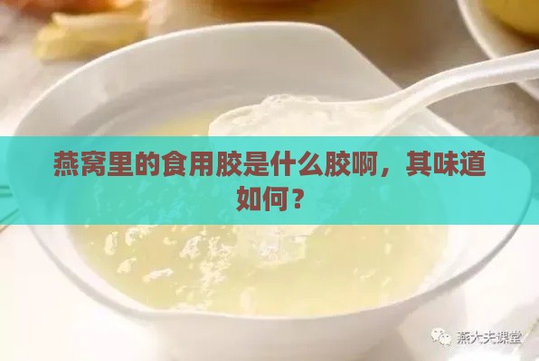 燕窝里的食用胶是什么胶啊，其味道如何？