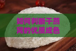 如何判断干燕窝的优质成色与挑选要点