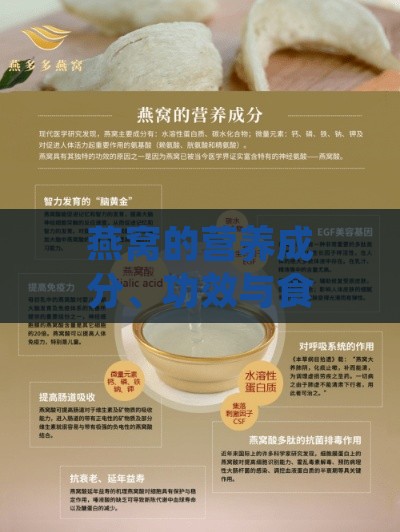 燕窝的营养成分、功效与食用指南：全面解析燕窝的健康益处与正确摄取方法