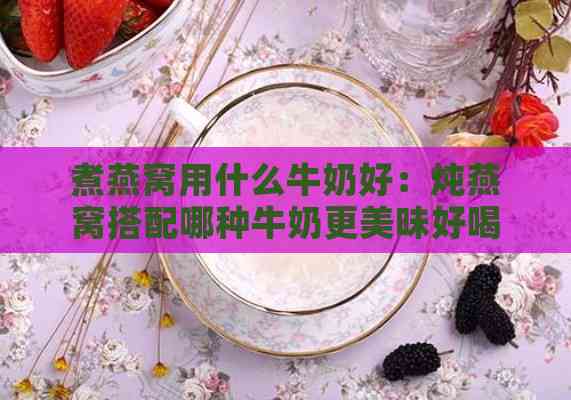 煮燕窝用什么牛奶好：炖燕窝搭配哪种牛奶更美味好喝？