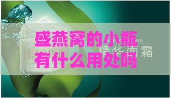 盛燕窝的小瓶有什么用处吗：揭秘其特殊用途与日常妙用