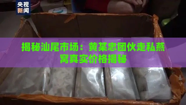 揭秘汕尾市场：黄某忠团伙走私燕窝真实价格揭秘