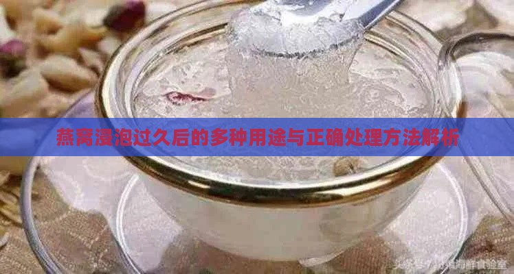 燕窝浸泡过久后的多种用途与正确处理方法解析