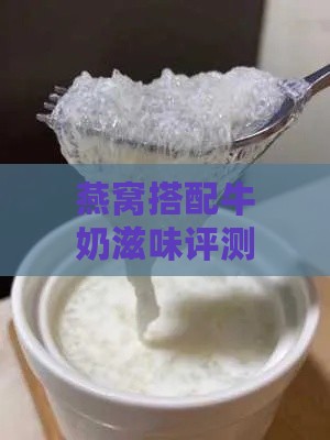 燕窝搭配牛奶滋味评测：美味与否一试便知