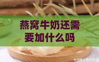 燕窝牛奶还需要加什么吗