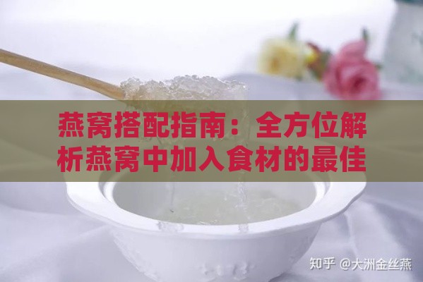 燕窝搭配指南：全方位解析燕窝中加入食材的更佳选择与搭配方法