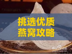 挑选优质燕窝攻略：教你如何精准选购燕窝