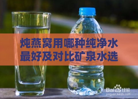 炖燕窝用哪种纯净水更好及对比矿泉水选择