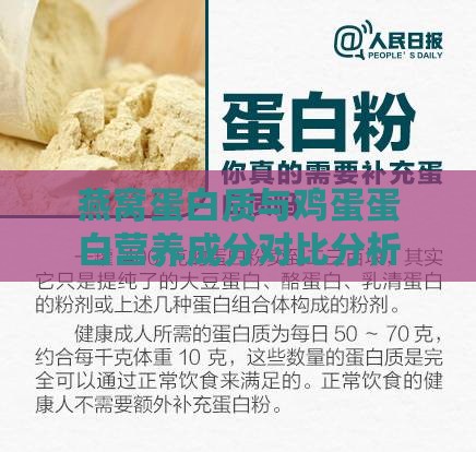 燕窝蛋白质与鸡蛋蛋白营养成分对比分析