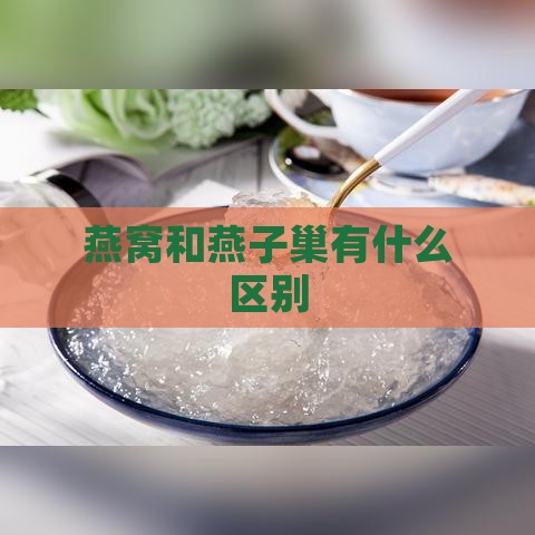 燕窝和燕子巢有什么区别