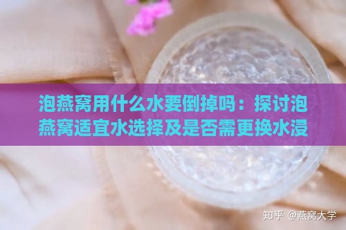 泡燕窝用什么水要倒掉吗：探讨泡燕窝适宜水选择及是否需更换水浸泡