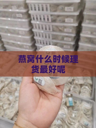 燕窝什么时候理货更好呢