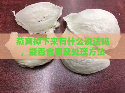 燕窝掉下来有什么说法吗，能否食用及处理方法