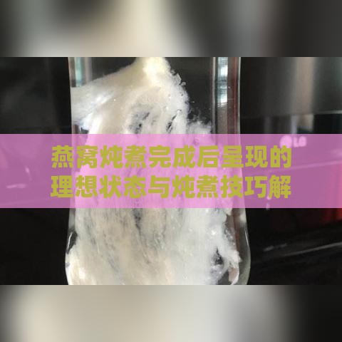 燕窝炖煮完成后呈现的理想状态与炖煮技巧解析